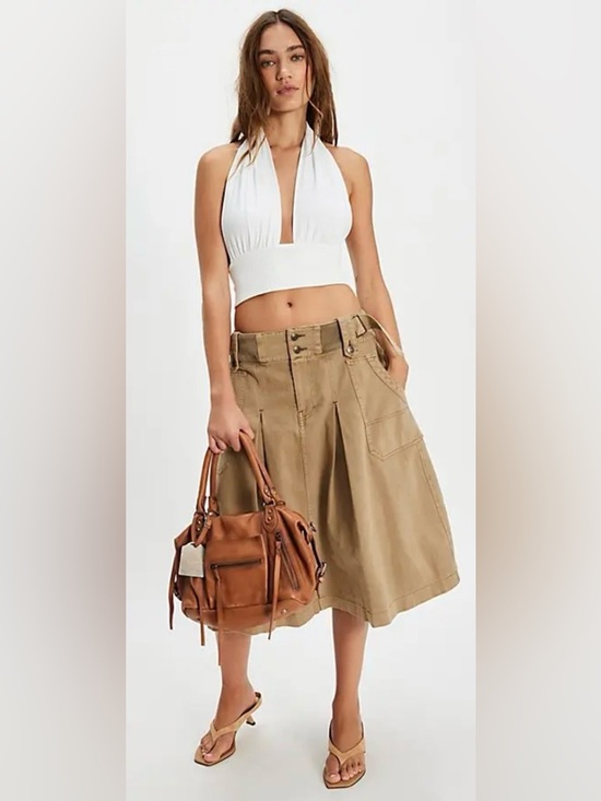 Free People Dresses & Skirts - NWT! Free People Sunday Sweetheart Midi Skirt - Dutch Cocoa